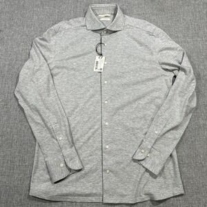 Suitsupply Shirt Men's 41/42 Extra Slim Fit Button Down LS Heavyweight Cotton